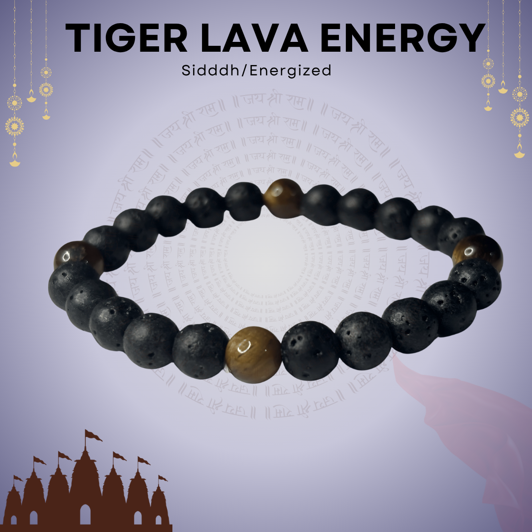 Tiger Lava Energy Bracelet