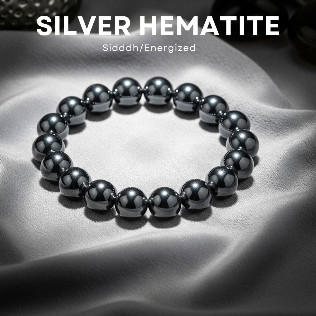 Silver Hematite Bracelet