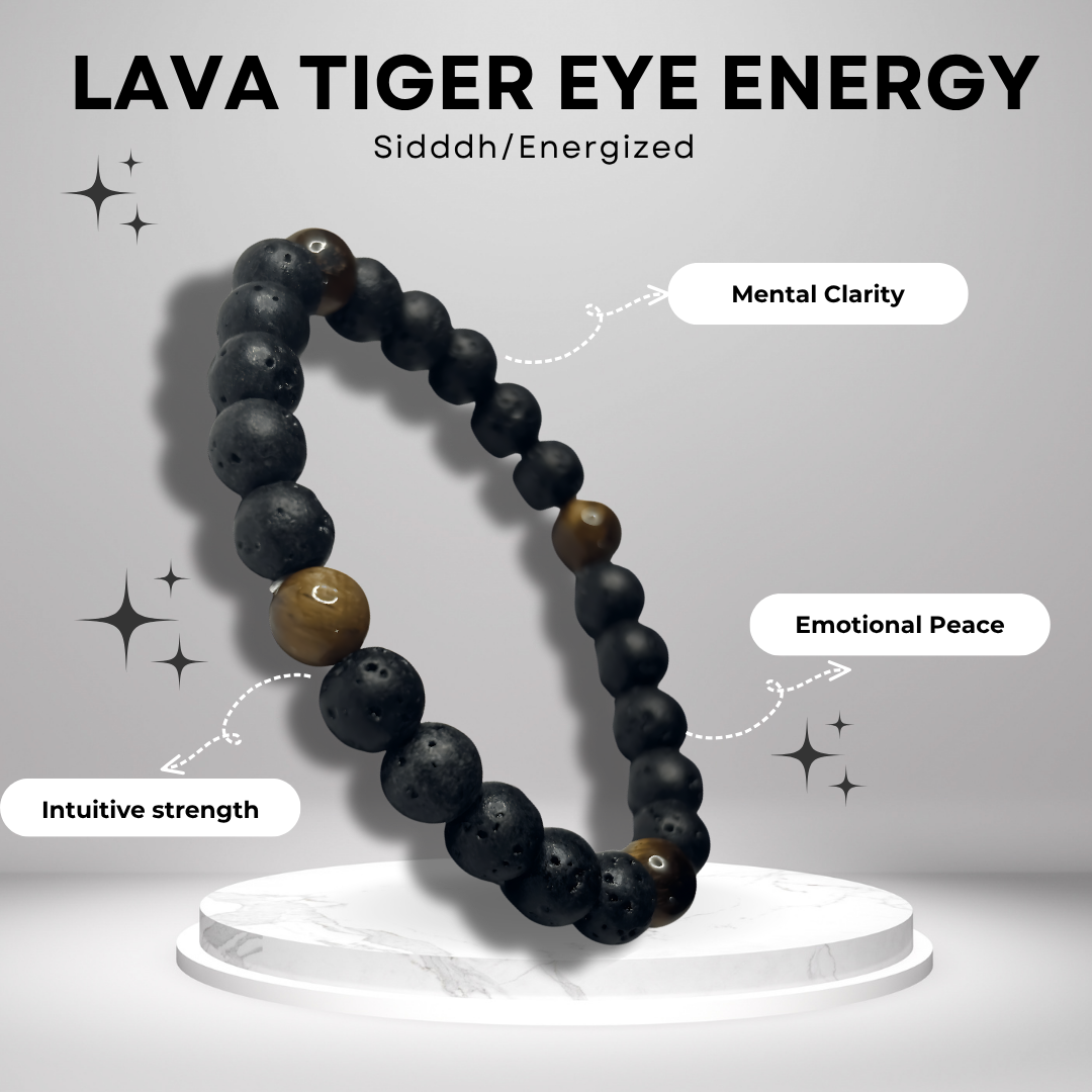 Tiger Lava Energy Bracelet